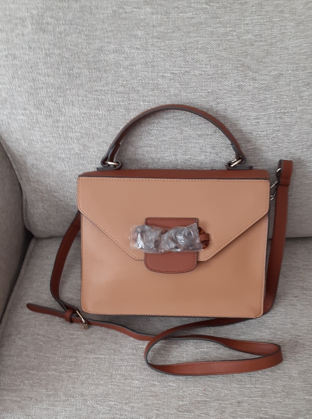 Nanette Lepore Lucite Flap Satchel bag